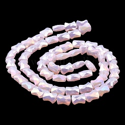 Brins de perles de verre à plaque de couleur ab&nbsp;EGLA-P051-06A-C