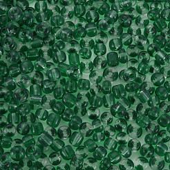 6/0 transparente zweifarbige Glasperlen&nbsp;SEED-T006-01C-C09