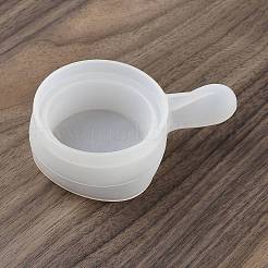 Moules à bougies en silicone ronds et plats avec poignée&nbsp;LS-SIMO-G010-02A