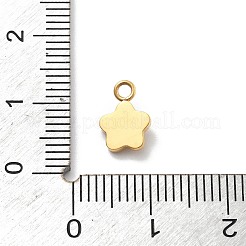 Blume 304 Edelstahl Strass Charms&nbsp;STAS-L283-29G