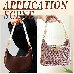2 manico per borsa in pelle PU&nbsp;DIY-CL0001-95B
