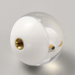 Sostituzione della sfera del pomello del cambio per auto con gatto fortunato in resina&nbsp;DIY-WH0304-994