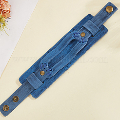 Armbänder aus Rindsleder für Damen und Herren&nbsp;BJEW-WH20012-04AG-03
