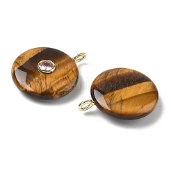 Pendentifs en œil de tigre naturel&nbsp;G-I391-02G-01