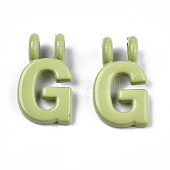 Spritzlackierte 2-Schleifen-Gliederanhänger aus Legierung&nbsp;LS-X-PALLOY-T075-48G-RS