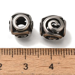 304 Edelstahl-Europäische Perlen&nbsp;STAS-D191-16A-AS