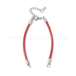 Herstellung von Armbändern aus 3 mm rundem Rindsleder&nbsp;AJEW-JB01540