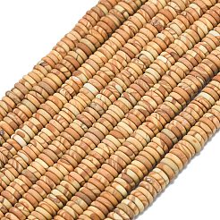 Stränge aus mattiertem Naturholz&nbsp;G-K389-C02-01A