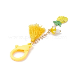Decorazioni pendenti con perline di semi di semi di ananas fatti a mano&nbsp;HJEW-MZ00011