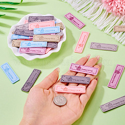 42 Stück Etiketten aus Mikrofaser in 6 Farben.&nbsp;DIY-TA0012-19