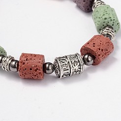 Lava Rock Perlen Armbänder&nbsp;BJEW-D325-11