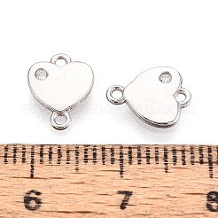 925 dije de conector de circonita cúbica transparente con micro pavé de plata de ley.&nbsp;STER-N016-63P