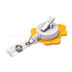 Campana di Natale in feltro e bobina per badge in plastica abs&nbsp;AJEW-I053-07
