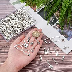 128 pièces 8 styles de style tibétain en alliage gros pendentifs&nbsp;TIBEP-FH0001-16