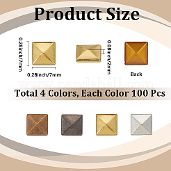400 Stück Messing-Cabochons&nbsp;KK-CY0001-18B