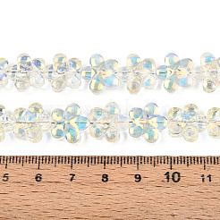 Brins de perles de verre électrolytiques transparentes&nbsp;GLAA-T023-38A-08