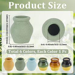 Vase en porcelaine ornements miniatures de pots de fleurs&nbsp;AJEW-GF0014-03