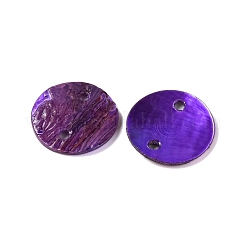 Encantos de conector de concha de akoya natural pintados con spray&nbsp;LS-BSHE-S304-17D
