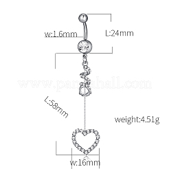Joya piercing&nbsp;AJEW-EE0002-13P
