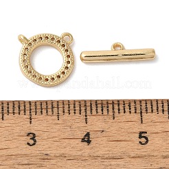 Fermagli a ginocchiera in zircone chiaro micro pavè di ottone&nbsp;KK-N254-67G