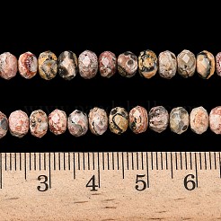 Natürliche Leopardenhaut Jaspisperlenstränge&nbsp;G-D344-A24