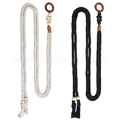 2 ceinture à chaîne en coton tissé à la main&nbsp;AJEW-CP0010-56B