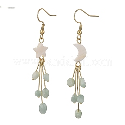Pendientes colgantes de acero inoxidable 304 con vidrioes&nbsp;EJEW-JE07525