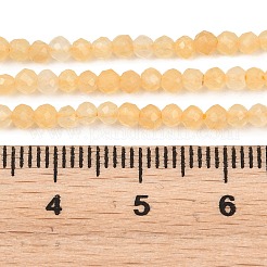 Natürlichen Topas Jade Perlen Stränge&nbsp;G-L662-A01-3mm