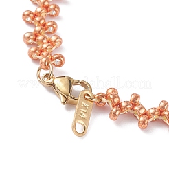Set di cavigliere con perline di semi di rocailles giapponesi a 3 colori per le donne&nbsp;AJEW-AN00473