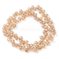 Chapelets de perles en verre électroplaqué&nbsp;X-EGLA-D030-17I