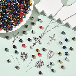 DIY-Schmucksets aus Rosenkranzperlen&nbsp;DIY-SC0029-80