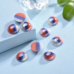 Cabochon di vetro opaco&nbsp;GGLA-S038-12F-8mm