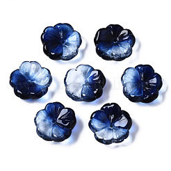 Perles de verre peintes par pulvérisation transparent&nbsp;GLAA-Q089-003-F003