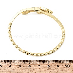 Bracelets manchettes en laiton sertis de micro-pavés de zirconiums cubiques sur le thème des yeux pour femmes&nbsp;BJEW-F526-01B-G