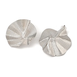 Pendientes de hierro con forma de hoja de loto&nbsp;EJEW-L096-004P