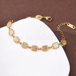 Gliederkettenarmbänder aus 304 Edelstahl für Damen&nbsp;BJEW-K293-03G