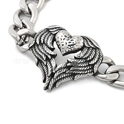 Catene a maglie in acciaio inox 304 bracciali&nbsp;BJEW-C082-02B-AS