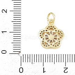 Pendentifs avec zircon cubiques à micro-pavés en laiton&nbsp;KK-F938-28G-05