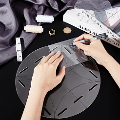 2 Stück Quiltlineale aus Acryl in 2 Stilen&nbsp;DIY-AR0002-54