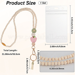 Taschenriemen aus Holzkette&nbsp;AJEW-WH20072-29C