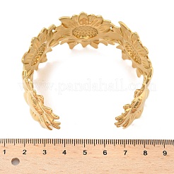 Brazaletes de acero inoxidable 304 para mujer&nbsp;AJEW-P127-19G
