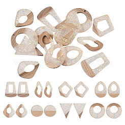 16pcs 8 Stil Holzanhänger&nbsp;FIND-TA0005-92