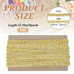 Rubans métalliques en polyester&nbsp;DIY-WH0542-61A