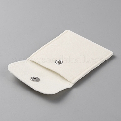 Quadratische Schmuckschatulle aus Samt mit Druckknopf&nbsp;CON-WH0088-77A-04