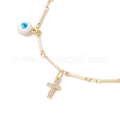Bracelets à breloques en laiton et émail&nbsp;BJEW-JB12308-03