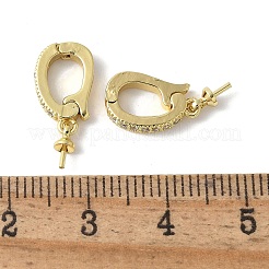 Pendentifs en cuivre zircone cubique en micro&nbsp;KK-D324-21G