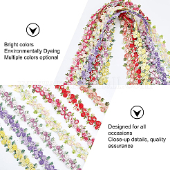 Blumen-Polyester-Besatzband&nbsp;OCOR-GF0001-17A