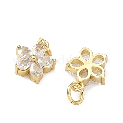 Ciondoli in ottone zirconi chiari micro pavé&nbsp;KK-F930-02G