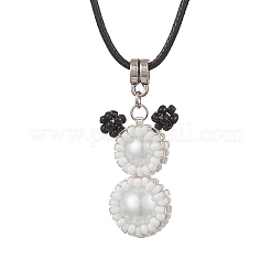 Colliers en perles de rocaille et perles de verre&nbsp;NJEW-MZ00126-01