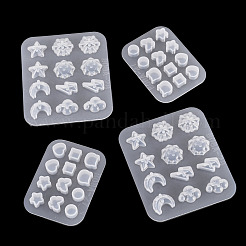 4 Uds. Moldes de silicona para pendientes diy&nbsp;DIY-TADJ0001-16